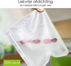 Merkloos Siliconen Vershoudzakken - 10 Stuks - Diepvrieszakken - Lekvrij - Boterhamzak Herbruikbaar - Bewaarzakjes - Duurzaam - Hersluitbaar -Winkel Voor Dagelijkse Benodigdheden 1200x1129 7