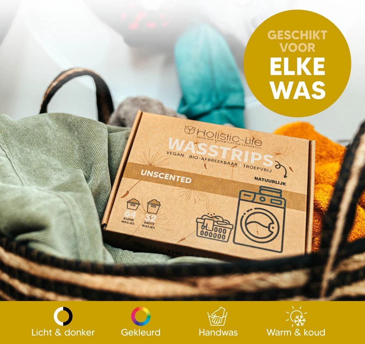 Wasmiddeldoekjes - Ongeparfumeerd Wasstrips 64 Wasbeurten – Wasmiddel Wasdoekjes - Natuurlijke Wasverzachter – Vegan – Zero Waste 5 Wasmiddeldoekjes - Ongeparfumeerd Wasstrips 64 Wasbeurten – Wasmiddel Wasdoekjes - Natuurlijke Wasverzachter – Vegan – Zero Waste - Afbeelding 3