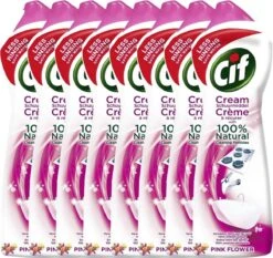 CIF Cream Pink Flower - 8 X 500 Ml - Schuurmiddel - Voordeelverpakking -Winkel Voor Dagelijkse Benodigdheden 1200x1132 10