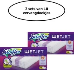 Swiffer WetJet Dweilsysteem Reinigingsdoekjes - Voordeelverpakking 2 X 10 Navullingen