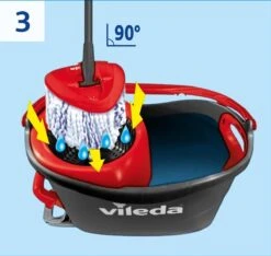 Vileda TURBO 3in1 Mop Met Zwenkkop + Pedaalemmer 30 Vileda TURBO 3in1 Mop Met Zwenkkop + Pedaalemmer -Winkel Voor Dagelijkse Benodigdheden 1200x1136 4