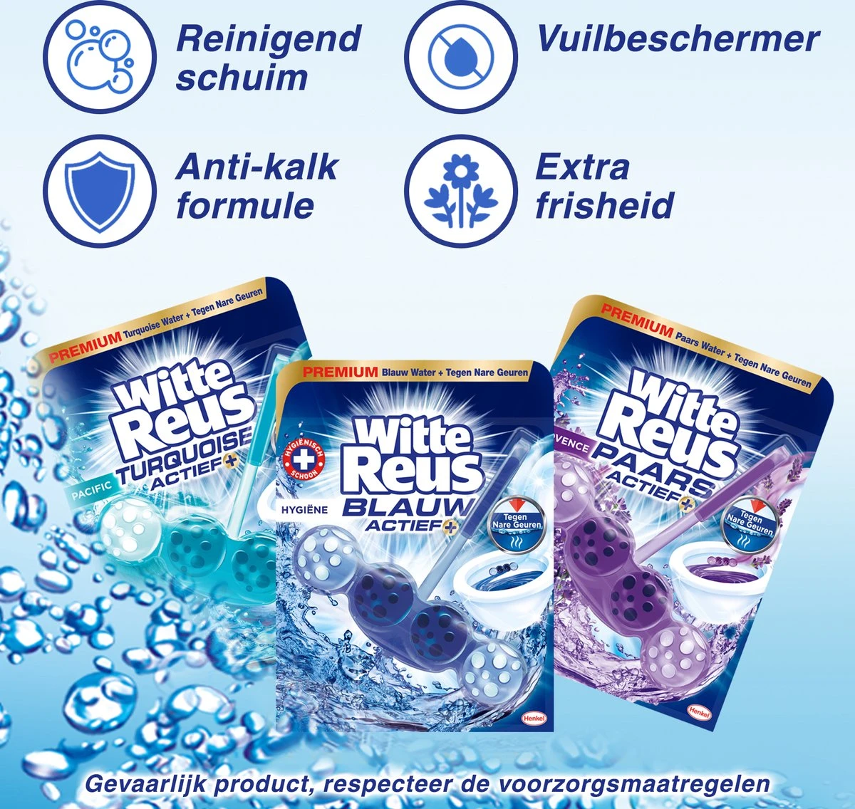 Witte Reus Blauw Actief Toiletblok - Hygiene - WC Blokjes Voordeelverpakking - 10 Stuks 6 Witte Reus Blauw Actief Toiletblok - Hygiene - WC Blokjes Voordeelverpakking - 10 Stuks - Afbeelding 4
