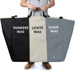 Casa & Vita Wasmand 3 Vakken - Wassorteerder - Wasbox - Laundry Basket - Organizer Kleding - Driedubbele Wasmand - 90L 12 Casa & Vita Wasmand 3 Vakken - Wassorteerder - Wasbox - Laundry Basket - Organizer Kleding - Driedubbele Wasmand - 90L -Winkel Voor Dagelijkse Benodigdheden 1200x1138 3