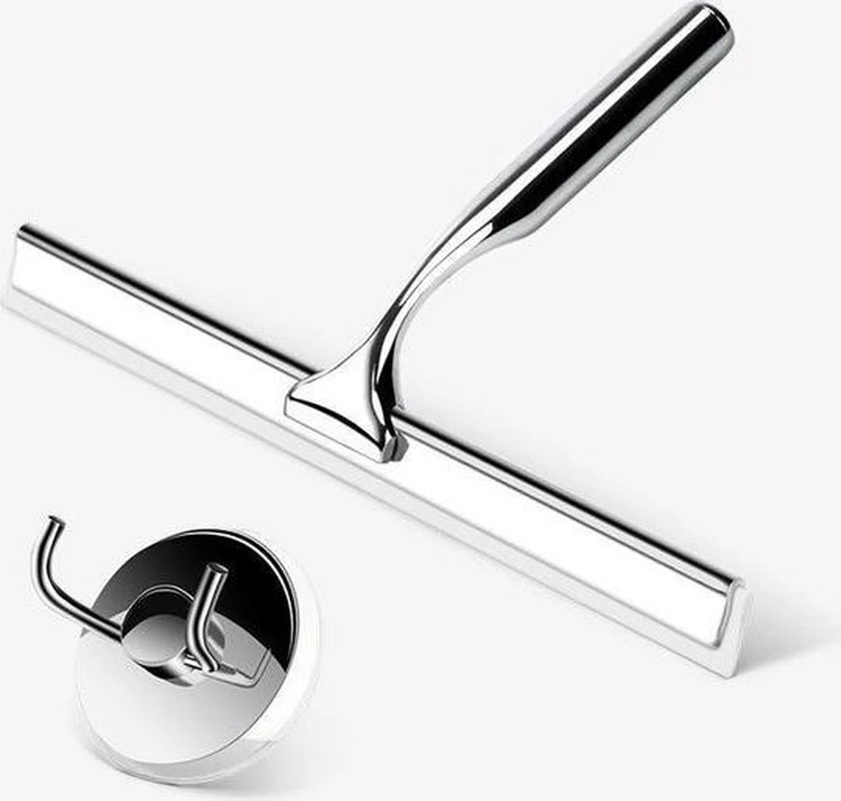 Merkloos Luxe Douchewisser 25 Cm - Aluminium - Inclusief Ophangsysteem - Trekker - Badkamer Accessoires - Raamwisser - Roestvrij Staal 7 Merkloos Luxe Douchewisser 25 Cm - Aluminium - Inclusief Ophangsysteem - Trekker - Badkamer Accessoires - Raamwisser - Roestvrij Staal - Afbeelding 5