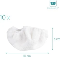 Navaris Microvezelpads Voor Stoomreiniger - Set Van 10 Vervangende Doekjes Voor Navaris Handstomer 49454 - Wasbare Doekjes Voor Vloer, Wand, Reiniging -Winkel Voor Dagelijkse Benodigdheden 1200x1145 2