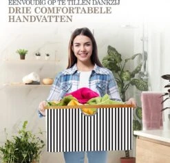 MIRI Opvouwbare Wasmand – Heupwasmand – Gestreept – Wasmanden – Opbergmand – Wasbox – 45L – Bamboe – Laundry Basket -Winkel Voor Dagelijkse Benodigdheden 1200x1150 20