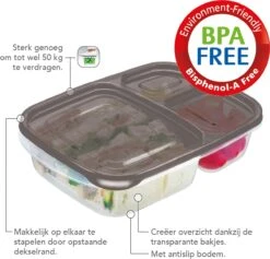 Meal Prep Bakjes - Diepvriesbakjes - Vershoudbakjes Set Met Deksel - Magnetron Bakjes - Diepvriesdozen - Met 3 Compartimenten - Stevig En Herbruikbaar - BPA Vrij - Set Van 6 Stuks - 965ml 14 Meal Prep Bakjes - Diepvriesbakjes - Vershoudbakjes Set Met Deksel - Magnetron Bakjes - Diepvriesdozen - Met 3 Compartimenten - Stevig En Herbruikbaar - BPA Vrij - Set Van 6 Stuks - 965ml -Winkel Voor Dagelijkse Benodigdheden 1200x1150 32
