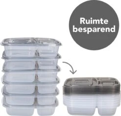 Meal Prep Bakjes - Diepvriesbakjes - Vershoudbakjes Set Met Deksel - Magnetron Bakjes - Diepvriesdozen - Met 3 Compartimenten - Stevig En Herbruikbaar - BPA Vrij - Set Van 6 Stuks - 965ml 17 Meal Prep Bakjes - Diepvriesbakjes - Vershoudbakjes Set Met Deksel - Magnetron Bakjes - Diepvriesdozen - Met 3 Compartimenten - Stevig En Herbruikbaar - BPA Vrij - Set Van 6 Stuks - 965ml -Winkel Voor Dagelijkse Benodigdheden 1200x1151 16