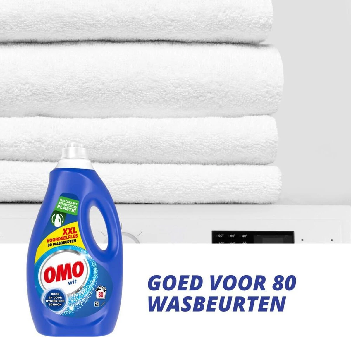 Omo Wit XXL Vloeibaar Wasmiddel - 80 Wasbeurten - Voordeelfles 5 Omo Wit XXL Vloeibaar Wasmiddel - 80 Wasbeurten - Voordeelfles - Afbeelding 3