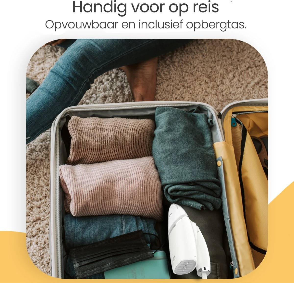 Goliving Kledingstomer - Handstomer Voor Kleding/textiel/stof - Stoomstrijkijzer - Handstoomreiniger - Handstomer - Opvouwbaar - Incl. Reis-etui - Groen 8 Goliving Kledingstomer - Handstomer Voor Kleding/textiel/stof - Stoomstrijkijzer - Handstoomreiniger - Handstomer - Opvouwbaar - Incl. Reis-etui - Groen - Afbeelding 6