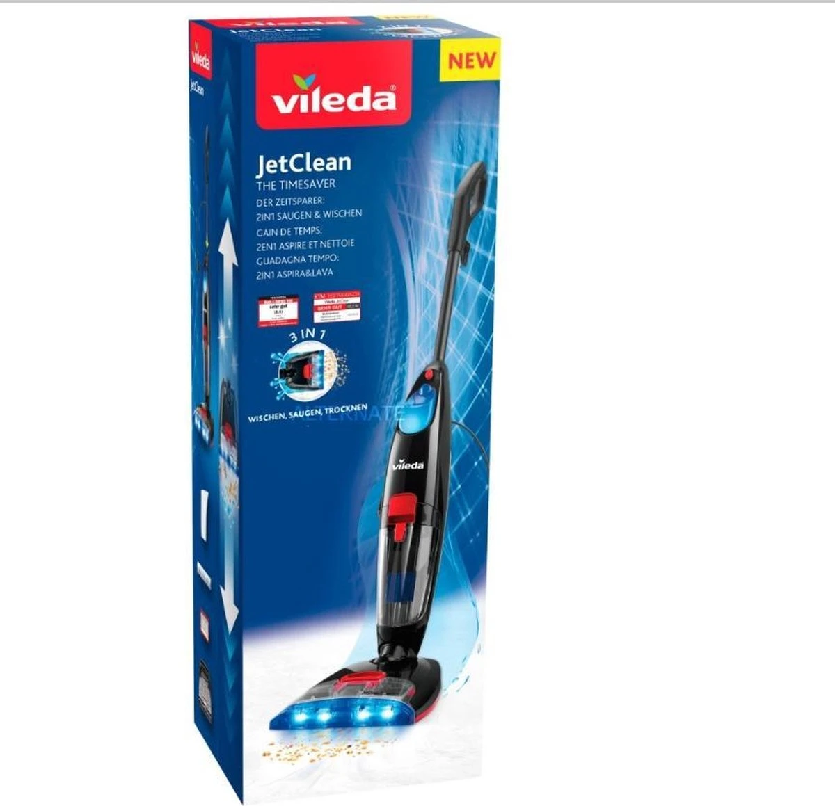 Vileda JetClean 3in1 - Stofzuiger En Vloereiniger 16 Vileda JetClean 3in1 - Stofzuiger En Vloereiniger - Afbeelding 14