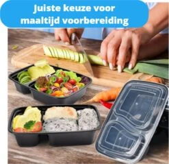 Meal Prep Bakjes - 20 Stuks - 2 Compartimenten - Vershoudbakjes - Meal Prep - 1L - Magnetron Bakjes Met Deksel - Vershouddoos -Winkel Voor Dagelijkse Benodigdheden 1200x1161 24