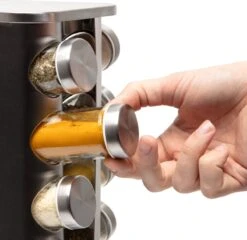 Pazzo Goods - Kruidenrek Staand - Kruidenrek Met Potjes - Zilver - RVS - Kruidenrek Draaibaar - 20 Kruidenpotjes - Inclusief Stickers & Stift - Kruiden Carrousel 19 Pazzo Goods - Kruidenrek Staand - Kruidenrek Met Potjes - Zilver - RVS - Kruidenrek Draaibaar - 20 Kruidenpotjes - Inclusief Stickers & Stift - Kruiden Carrousel -Winkel Voor Dagelijkse Benodigdheden 1200x1166 2