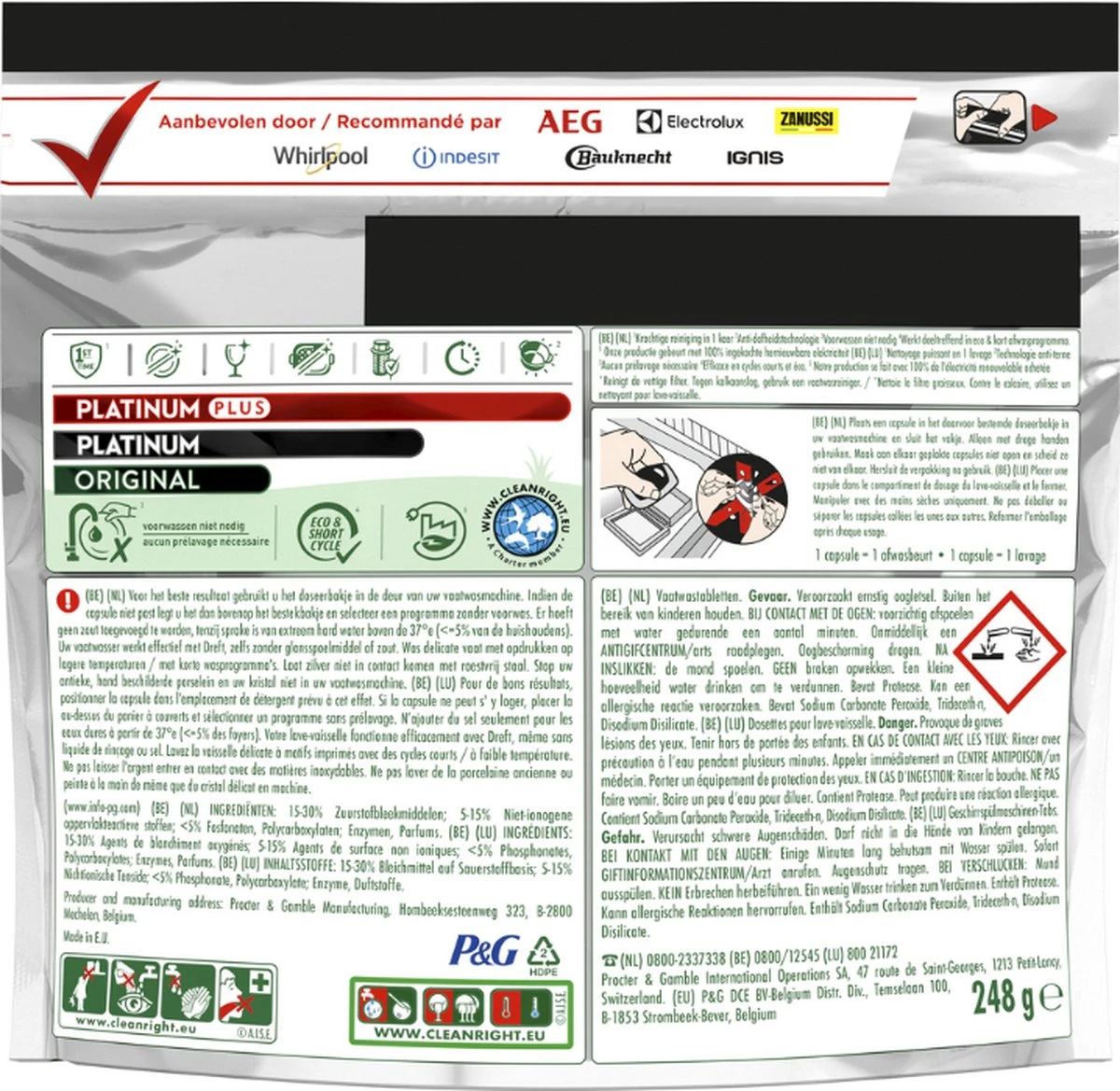 Dreft Platinum Plus All In One - Vaatwastabletten - Voordeelverpakking 5 X 16 Stuks 4 Dreft Platinum Plus All In One - Vaatwastabletten - Voordeelverpakking 5 X 16 Stuks - Afbeelding 2