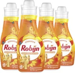 Robijn Classics Passiebloem & Bergamot Wasverzachter - 4 X 30 Wasbeurten - Voordeelverpakking -Winkel Voor Dagelijkse Benodigdheden 1200x1169 5