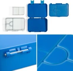Klarstein Schmatzfatz Junior Lunchbox 6 Vakken - Bento - Vershouddoos 21,3 X 15 X 4,5 Cm (BxHxD) - BPA-vrij - Vaatwasserbestendig -Winkel Voor Dagelijkse Benodigdheden 1200x1170 2