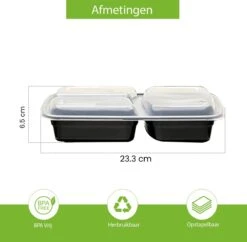 Meal Prep Bakjes - 15 Stuks - 3 Compartimenten - Vershouddoos - Lunchbox - Plastic Bakjes Met Deksel - Magnetronbestendig - Vaatwasserbestendig - Vriezerbestendig -Winkel Voor Dagelijkse Benodigdheden 1200x1174 26