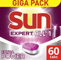 SUN® Sun Expert All-in 1 Vaatwastabletten - 60 Tabletten - Voordeelverpakking -Winkel Voor Dagelijkse Benodigdheden 1200x1174 8