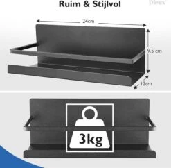 Dieux® - Magnetisch Kruidenrek - Ophangbaar Opbergrek - Keukenrek - Complete Set - Aanrecht Organiser - Badkamerrek - Wandrek - Staal - Zwart - Pasen 13 Dieux® - Magnetisch Kruidenrek - Ophangbaar Opbergrek - Keukenrek - Complete Set - Aanrecht Organiser - Badkamerrek - Wandrek - Staal - Zwart - Pasen -Winkel Voor Dagelijkse Benodigdheden 1200x1178 3