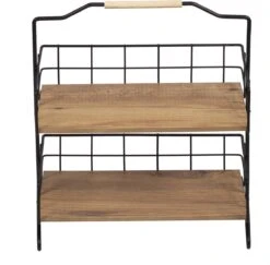 Metalen Keuken Etagere 2 Laags Van Naturn Living | Keuken Opbergrek | Kruidenpotjes Rek | Kruiden Organizer | Keuken Rek Specerijen | Mat Zwart -Winkel Voor Dagelijkse Benodigdheden 1200x1179 3
