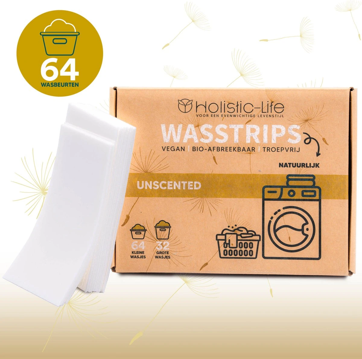 Wasmiddeldoekjes - Ongeparfumeerd Wasstrips 64 Wasbeurten – Wasmiddel Wasdoekjes - Natuurlijke Wasverzachter – Vegan – Zero Waste 3 Wasmiddeldoekjes - Ongeparfumeerd Wasstrips 64 Wasbeurten – Wasmiddel Wasdoekjes - Natuurlijke Wasverzachter – Vegan – Zero Waste