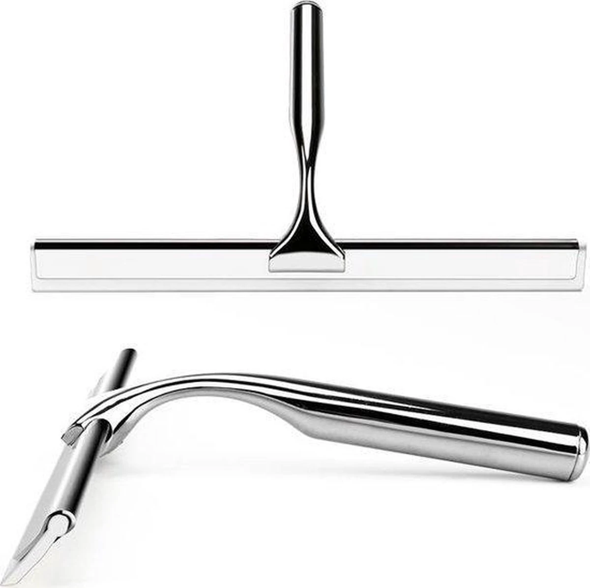 Merkloos Luxe Douchewisser 25 Cm - Aluminium - Inclusief Ophangsysteem - Trekker - Badkamer Accessoires - Raamwisser - Roestvrij Staal 3 Merkloos Luxe Douchewisser 25 Cm - Aluminium - Inclusief Ophangsysteem - Trekker - Badkamer Accessoires - Raamwisser - Roestvrij Staal