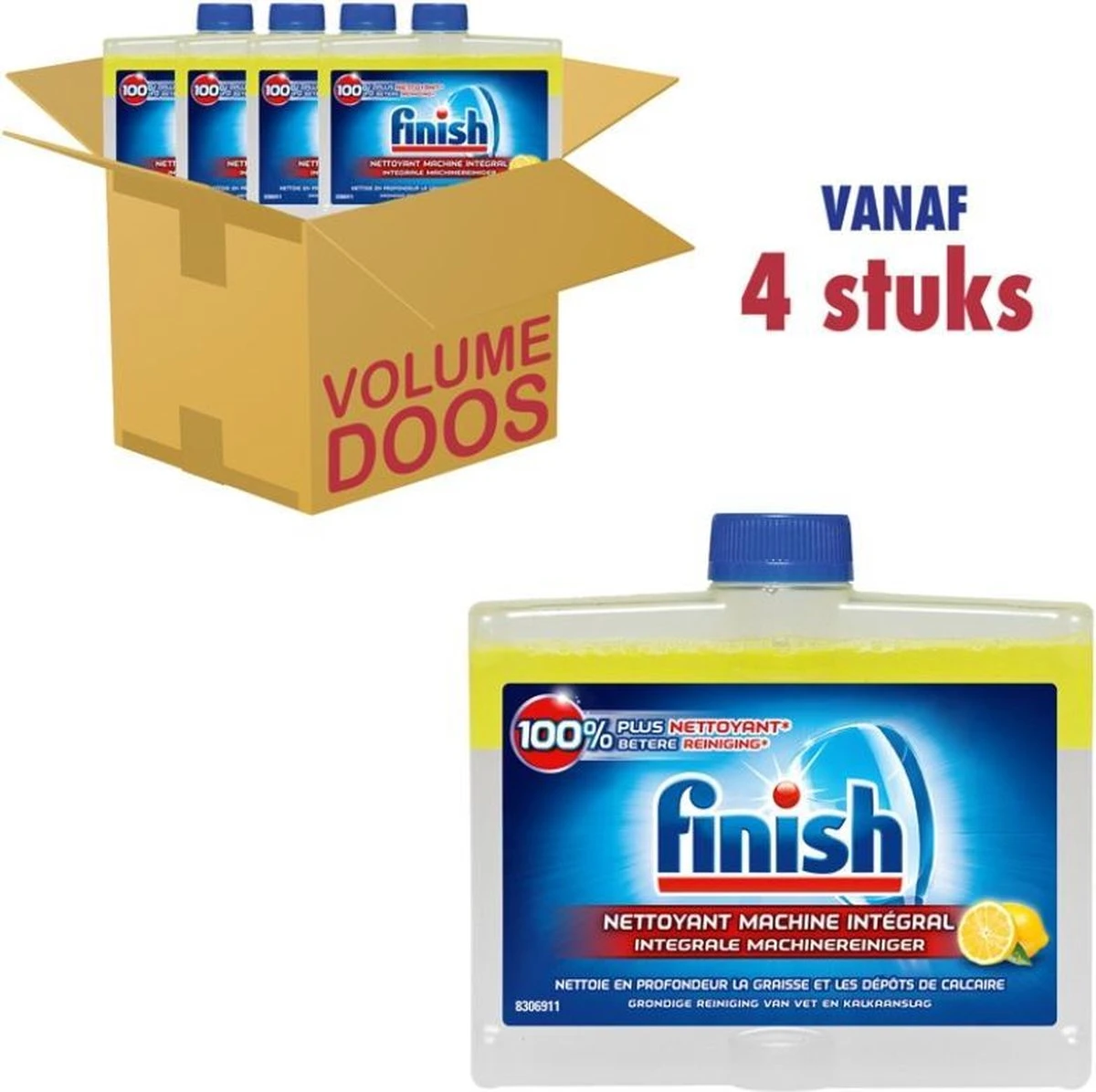 Finish Integrale Machinereiniger Citroen Vaatwasser - 4x 250 ML - Voordeelpak 9 Finish Integrale Machinereiniger Citroen Vaatwasser - 4x 250 ML - Voordeelpak - Afbeelding 7