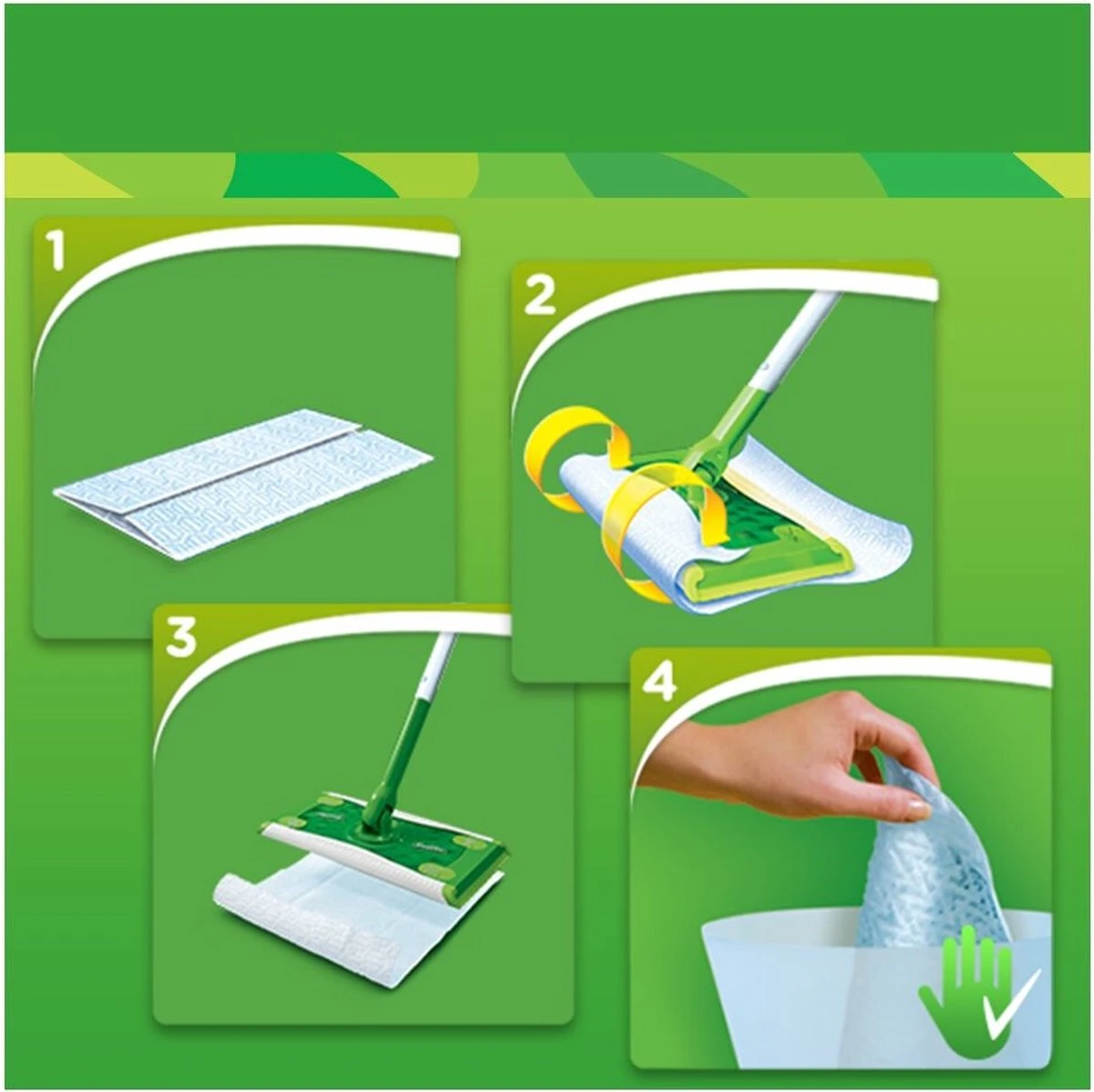 Swiffer Vloerreiniger XXL Droge Doekjes - 16 Navullingen 12 Swiffer Vloerreiniger XXL Droge Doekjes - 16 Navullingen - Afbeelding 10