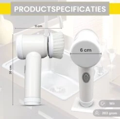 Lenga Elektrische Schoonmaakborstel - 5 In 1 Borstel - Oplaadbaar - Wasborstel - Schoonmaakmiddelen - Schrobborstels -Winkel Voor Dagelijkse Benodigdheden 1200x1197 33