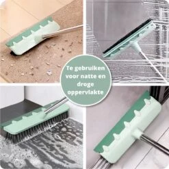 Powarkleen - Vloertrekker Met Steel & Bezem 2 In 1 - Vloerwisser Voor Badkamer Vloer - Groen -Winkel Voor Dagelijkse Benodigdheden 1200x1199 30