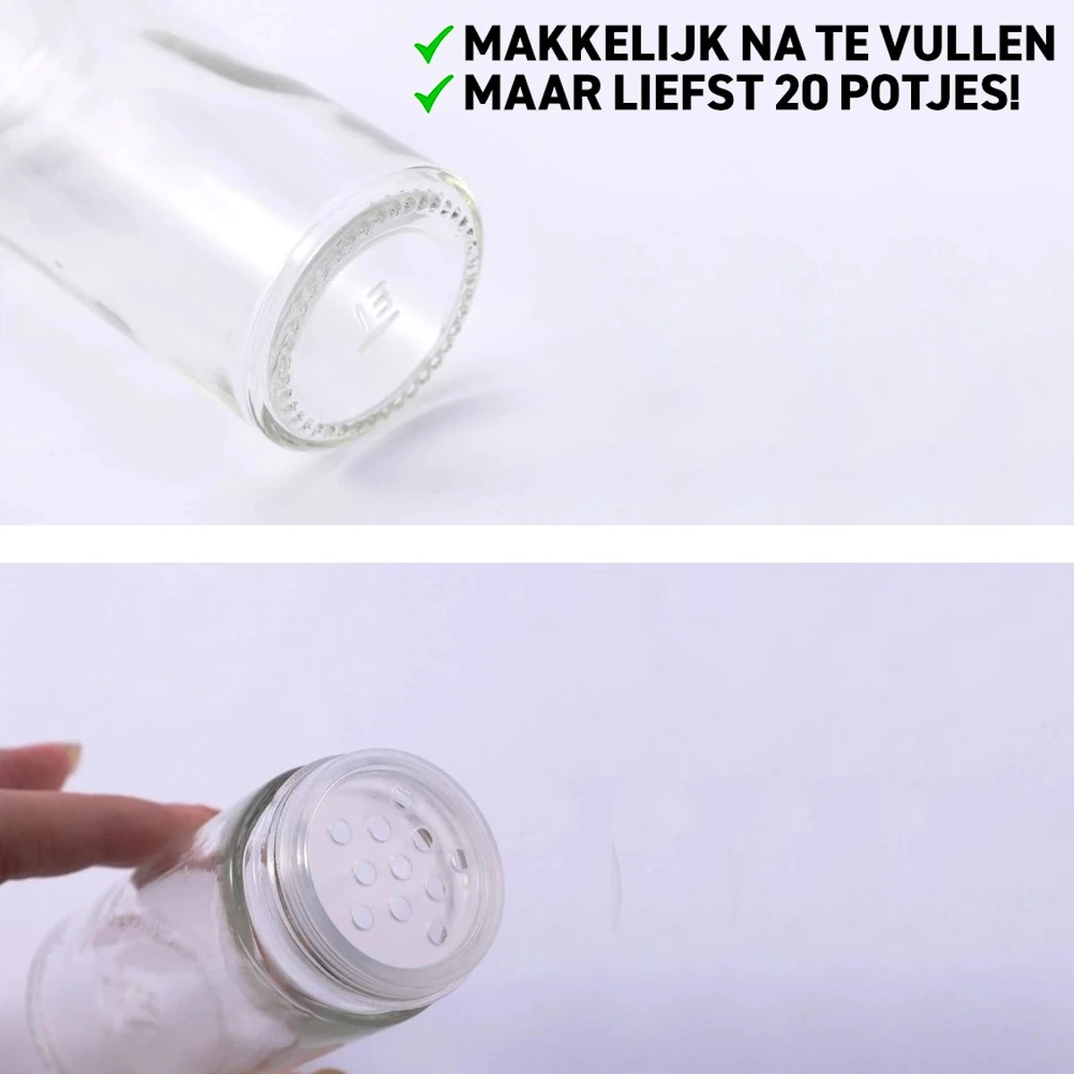 Merkloos Draaibaar Kruidenrek Met 20 Kruidenpotjes - Kruidenrek Staand - Aanrecht Organiser - Glazen Potjes Met Deksel - Inclusief 32 Etiketten En 1 Uitwisbare Stift - Ronde Afwerking - Zwart 9 Merkloos Draaibaar Kruidenrek Met 20 Kruidenpotjes - Kruidenrek Staand - Aanrecht Organiser - Glazen Potjes Met Deksel - Inclusief 32 Etiketten En 1 Uitwisbare Stift - Ronde Afwerking - Zwart - Afbeelding 7