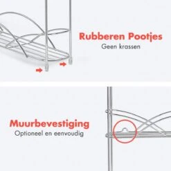 KitchenBrothers Kruidenrek - Staand - Voor 21 Potjes - 3 Laags - Chroom -Winkel Voor Dagelijkse Benodigdheden 1200x1200 1164