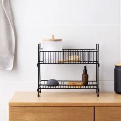 Navaris Stalen Kruidenrekje 2 Etages - Kruidenrek Staand - Rek Voor Kruidenpotjes En Glaasjes - Multifunctionele Organizer Voor Keuken En Badkamer -Winkel Voor Dagelijkse Benodigdheden 1200x1200 1229