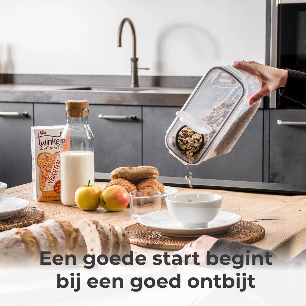 Stosh Voorraadpotten - Voorraadbussen - Vershouddoos - 4 Stuks - 4.0L - BPA Vrij - Kunststof 7 Stosh Voorraadpotten - Voorraadbussen - Vershouddoos - 4 Stuks - 4.0L - BPA Vrij - Kunststof - Afbeelding 5