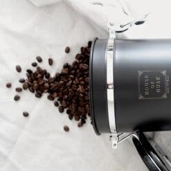 House Of Husk Koffieblik Met CO² Ventilatie - Bewaarblik - Voorraadbussen - Voorraadblik - RVS - Zwart - 1.5 Liter -Winkel Voor Dagelijkse Benodigdheden 1200x1200 1407