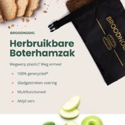 BROODNODIG® - Herbruikbare Boterhamzak - Van 100% Gerecyclede PET-flessen - Ideaal Als Diepvrieszakjes - Lunchzak - Herbruikbaar Boterhamzakje - Foodwrap - Lunchbox - 30x20cm - Zwart 17 BROODNODIG® - Herbruikbare Boterhamzak - Van 100% Gerecyclede PET-flessen - Ideaal Als Diepvrieszakjes - Lunchzak - Herbruikbaar Boterhamzakje - Foodwrap - Lunchbox - 30x20cm - Zwart -Winkel Voor Dagelijkse Benodigdheden 1200x1200 1427