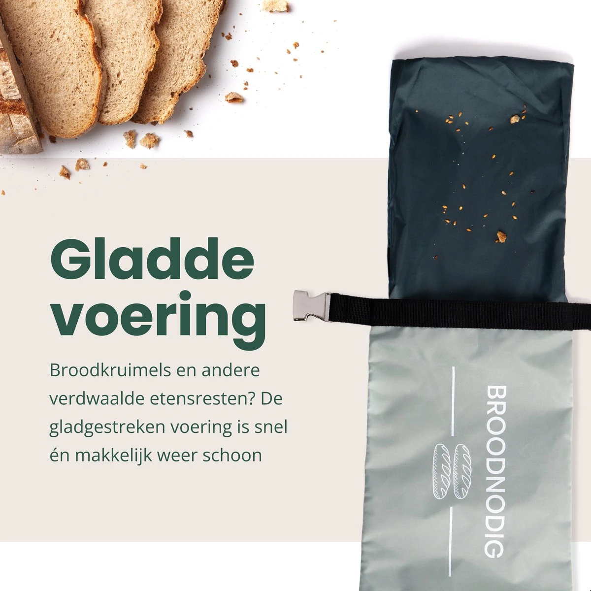 BROODNODIG® - Herbruikbare Boterhamzak - Van 100% Gerecyclede PET-flessen - Ideaal Als Diepvrieszakjes - Lunchzak - Herbruikbaar Boterhamzakje - Foodwrap - Lunchbox - 30x20cm - Pastel Groen 8 BROODNODIG® - Herbruikbare Boterhamzak - Van 100% Gerecyclede PET-flessen - Ideaal Als Diepvrieszakjes - Lunchzak - Herbruikbaar Boterhamzakje - Foodwrap - Lunchbox - 30x20cm - Pastel Groen - Afbeelding 6