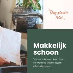 BROODNODIG® - Bijenwas Wraps (Bijenwas Doek) - Set Van 4 - 1S, 2M, 1L - Foodwrap - Beeswax Wraps - Bee Wrap - Beewax - Bijenwasdoek - Zero Waste - Duurzaam Cadeau - Herbruikbaar Boterhamzakje -Winkel Voor Dagelijkse Benodigdheden 1200x1200 1467