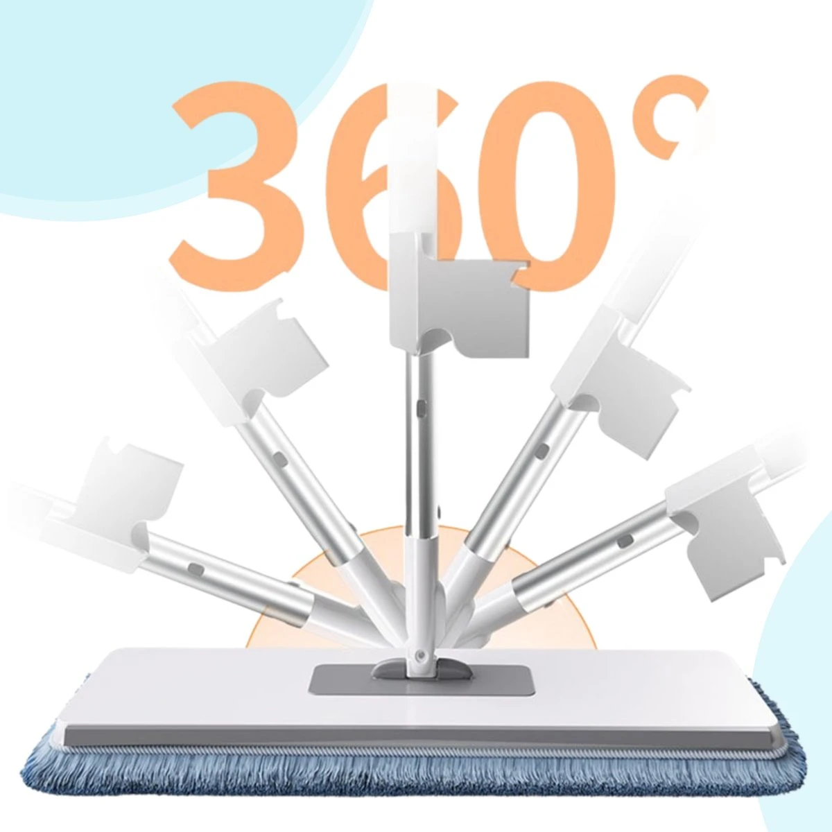 Powarkleen - Vloerwisser Met Spray - Incl. 2 Microvezel Doeken 5 Powarkleen - Vloerwisser Met Spray - Incl. 2 Microvezel Doeken - Afbeelding 3