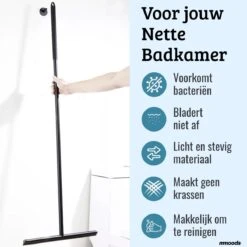 Mmoods Luxe Vloertrekker Zwart - Vloerwisser Met Steel Badkamer - Watertrekker Douche - Douchewisser Ophangen -Winkel Voor Dagelijkse Benodigdheden 1200x1200 1660