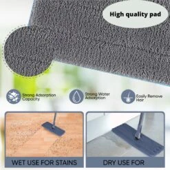 Add To Life Dweilsysteem Vloerwisser - Mop - Self-wash- En Droogsysteem - 2 Stuks Absorberende Pads - Met Emmer - Grijs -Winkel Voor Dagelijkse Benodigdheden 1200x1200 1678