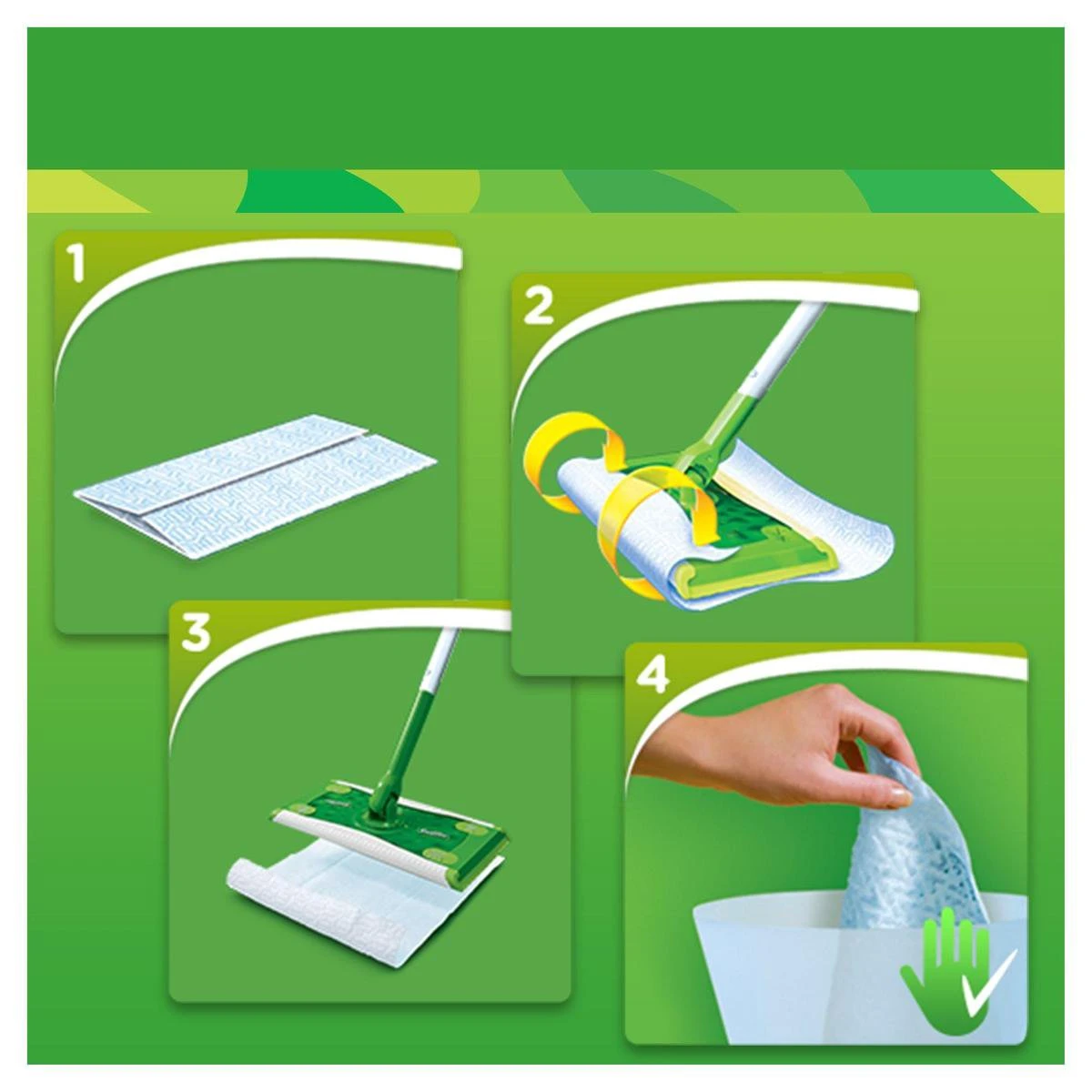 Swiffer Sweeper - 60 Navullingen - Doekjes Voor Vloeren 6 Swiffer Sweeper - 60 Navullingen - Doekjes Voor Vloeren - Afbeelding 4
