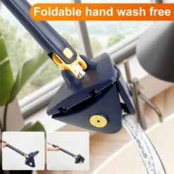 Merkloos Premium Driehoekige Dweil Met Wringer - Verstelbaar En 360 Graden Draaibaar – Dweilsysteem Incl. 4 Microvezel Doeken -Winkel Voor Dagelijkse Benodigdheden 1200x1200 1745