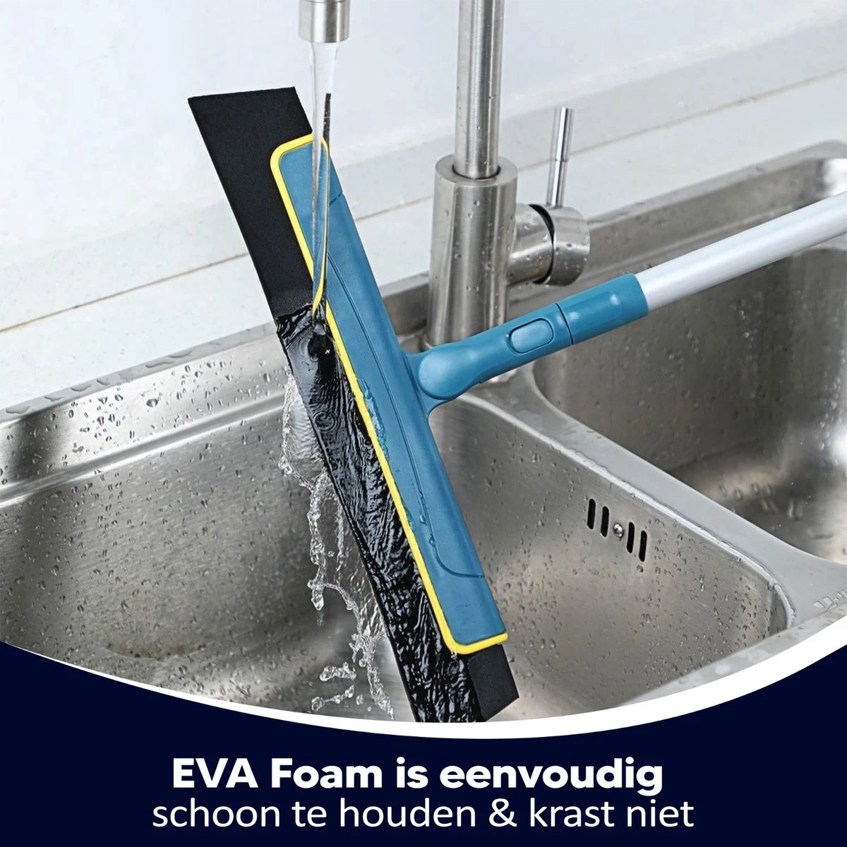 Taxtic® Vloerwisser – Vloertrekker Met Steel – Douchewisser - Vloertrekker – Vloerwisser Badkamer – Trekker - Ophangstuk 7 Taxtic® Vloerwisser – Vloertrekker Met Steel – Douchewisser - Vloertrekker – Vloerwisser Badkamer – Trekker - Ophangstuk - Afbeelding 5