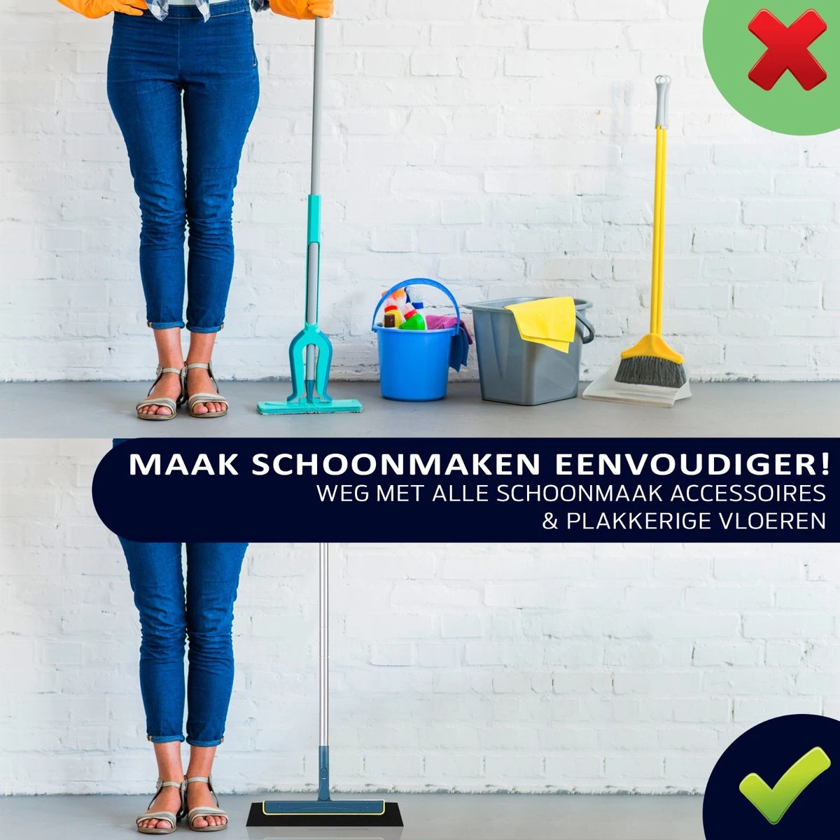 Taxtic® Vloerwisser – Vloertrekker Met Steel – Douchewisser - Vloertrekker – Vloerwisser Badkamer – Trekker - Ophangstuk 9 Taxtic® Vloerwisser – Vloertrekker Met Steel – Douchewisser - Vloertrekker – Vloerwisser Badkamer – Trekker - Ophangstuk - Afbeelding 7