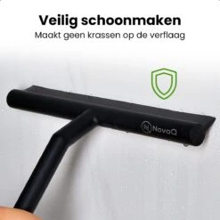 NovaQ® Vloerwisser Met Steel - Vloertrekker Met Steel - Douchewisser Zwart - Raamwisser Douche - Badkamer Trekker - Vloerwisser Zwart 2 In 1 Set Inclusief Ophanghaken -Winkel Voor Dagelijkse Benodigdheden 1200x1200 1814