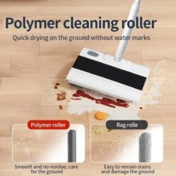 Royalty Line Vloerreiniger - Elektrische Rolveger - Elektrische Vloerreiniger - Steelstofzuiger Draadloos - Elektrische Bezem - Elektrische Veegborstel - 0,7 Liter - Draadloos - Incl. Accu En Lader - Wit / Zwart -Winkel Voor Dagelijkse Benodigdheden 1200x1200 1834