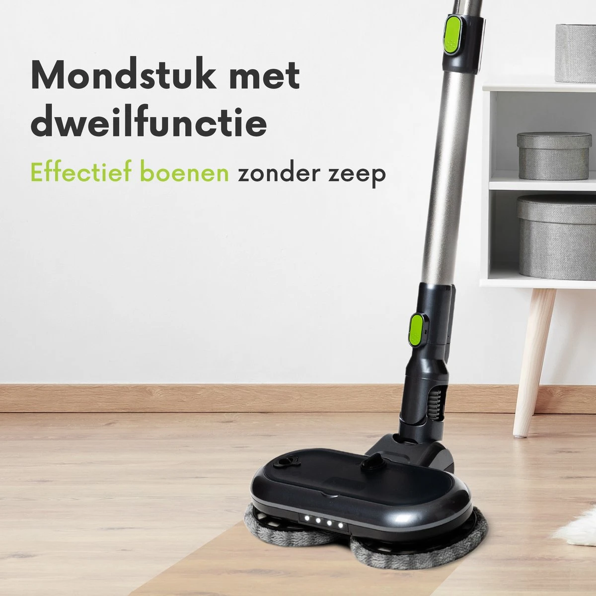 Qoncillio® Steelstofzuiger - Draadloos - Dweilfunctie - Digitaal Display - Stofzuiger & Kruimelzuiger Zonder Zak 5 Qoncillio® Steelstofzuiger - Draadloos - Dweilfunctie - Digitaal Display - Stofzuiger & Kruimelzuiger Zonder Zak - Afbeelding 3