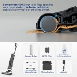 Tineco® - Draadloze Stofzuiger - Zonder Zak - Wassen En Stofzuigen - Floor One S3 Breeze - 220W Vermogen - Sterke Zuigkracht - 3-In-1 Apparaat - 4000mAh Batterij 17 Tineco® - Draadloze Stofzuiger - Zonder Zak - Wassen En Stofzuigen - Floor One S3 Breeze - 220W Vermogen - Sterke Zuigkracht - 3-In-1 Apparaat - 4000mAh Batterij -Winkel Voor Dagelijkse Benodigdheden 1200x1200 1870