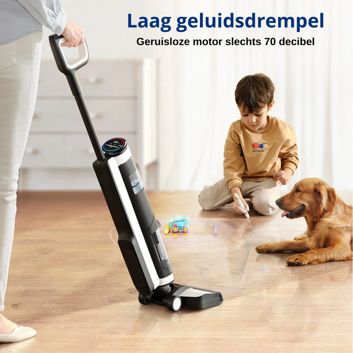 Tineco® - Draadloze Stofzuiger - Zonder Zak - Wassen En Stofzuigen - Floor One S3 Breeze - 220W Vermogen - Sterke Zuigkracht - 3-In-1 Apparaat - 4000mAh Batterij 13 Tineco® - Draadloze Stofzuiger - Zonder Zak - Wassen En Stofzuigen - Floor One S3 Breeze - 220W Vermogen - Sterke Zuigkracht - 3-In-1 Apparaat - 4000mAh Batterij - Afbeelding 11